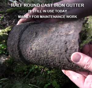 Half Round Cast Iron Gutter