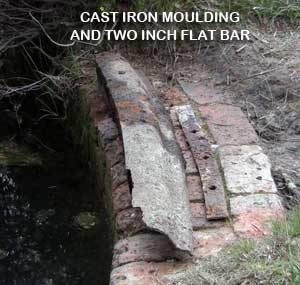 Cast Iron Moulding and Two Inch Flat Bar