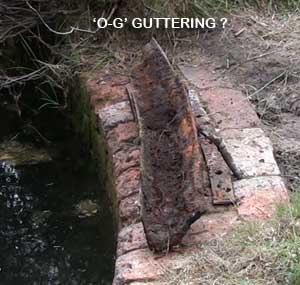 OG guttering curved to match the pool